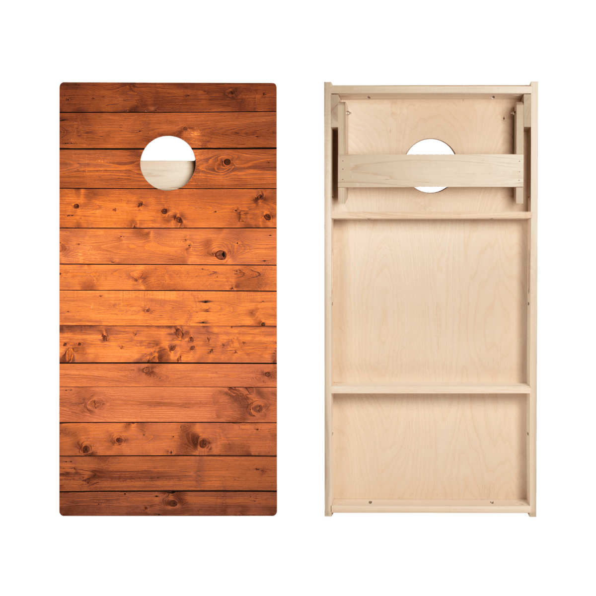Barn Wood Star Cornhole Boards - ACA - 000375 | American Cornhole Association
