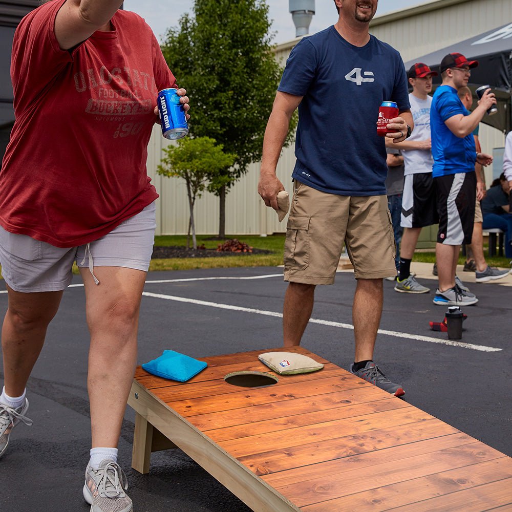Barn Wood Star Cornhole Boards - ACA - 000375 | American Cornhole Association