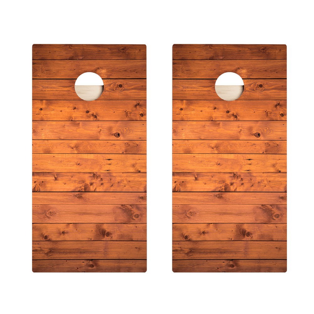 Barn Wood Star Cornhole Boards - ACA - 000375 | American Cornhole Association