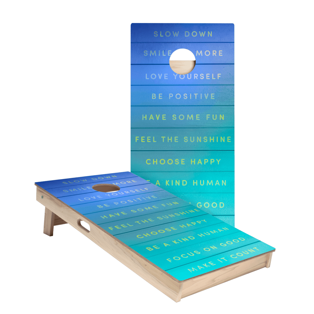 Be Your Best Star Cornhole Boards - ACA - 000275 | American Cornhole Association