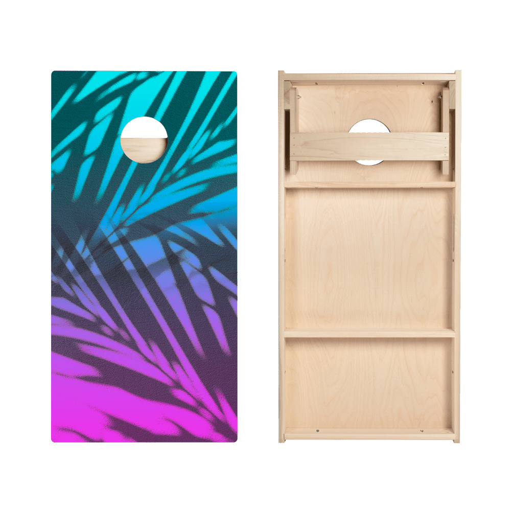 Beach Gradient Blue Star Cornhole Boards - ACA - 000155 | American Cornhole Association