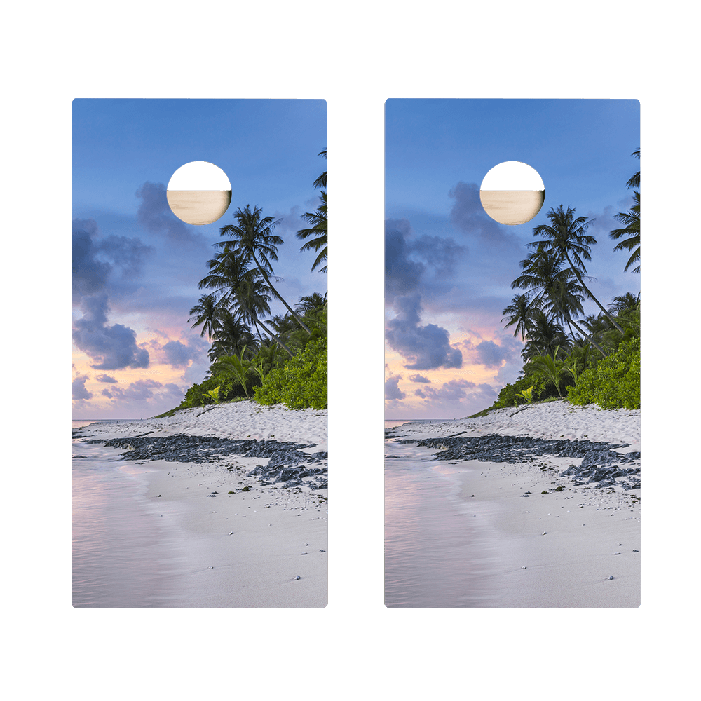 Beach Scene Star Cornhole Boards, - American Cornhole Association