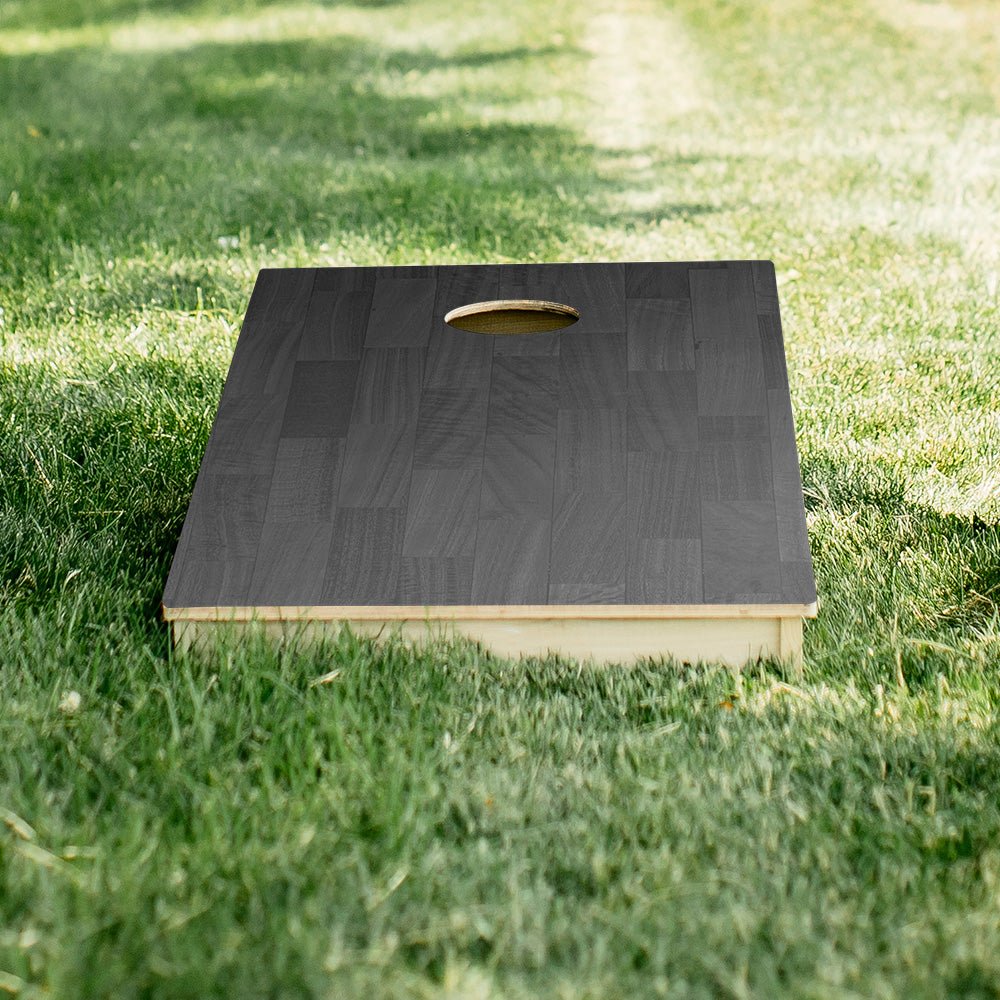 Black Small Panel Wood Star Cornhole Boards, - American Cornhole Association