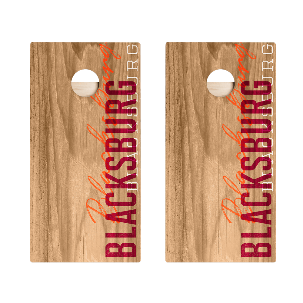Blacksburg Campus Gameday Star Cornhole Boards, - American Cornhole Association