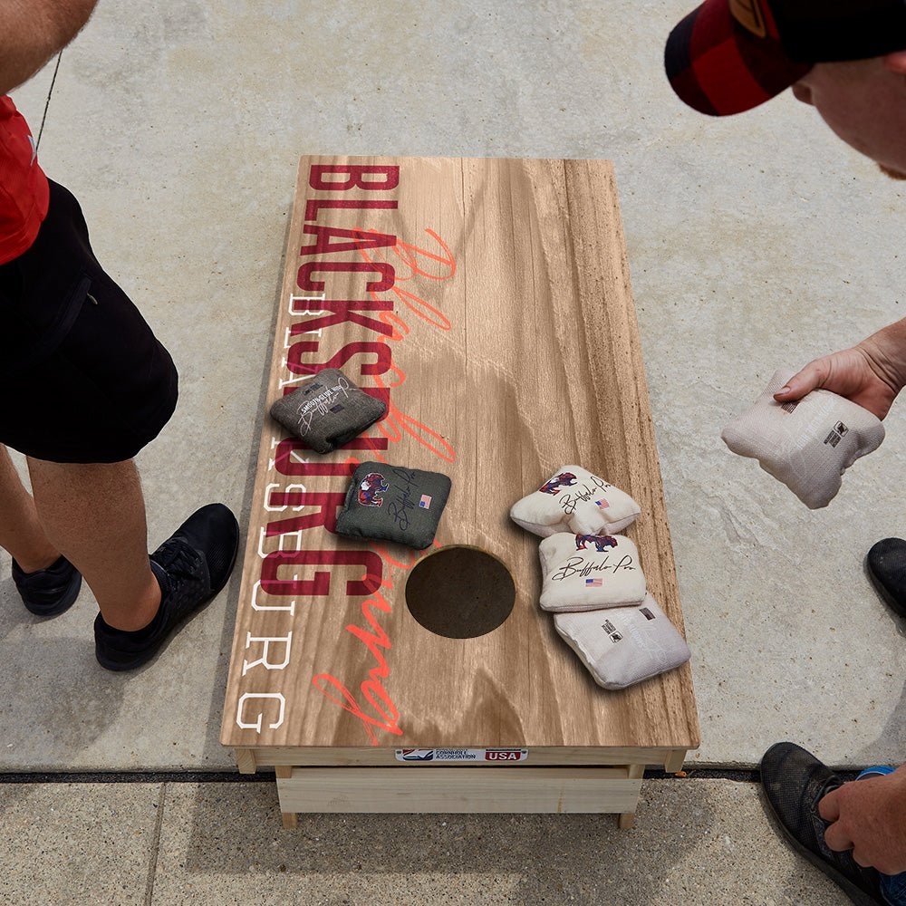 Blacksburg Campus Gameday Star Cornhole Boards, - American Cornhole Association