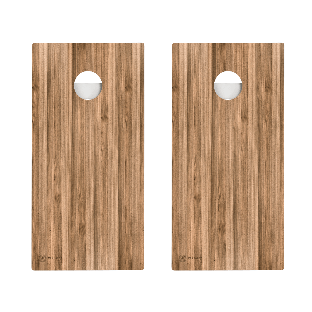 Brown Wood Teak Versatex All - Weather Cornhole Boards, - American Cornhole Association