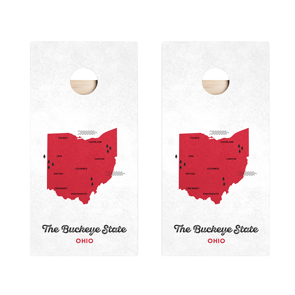 Buckeye State Star Cornhole Boards - ACA - 000367 | American Cornhole Association