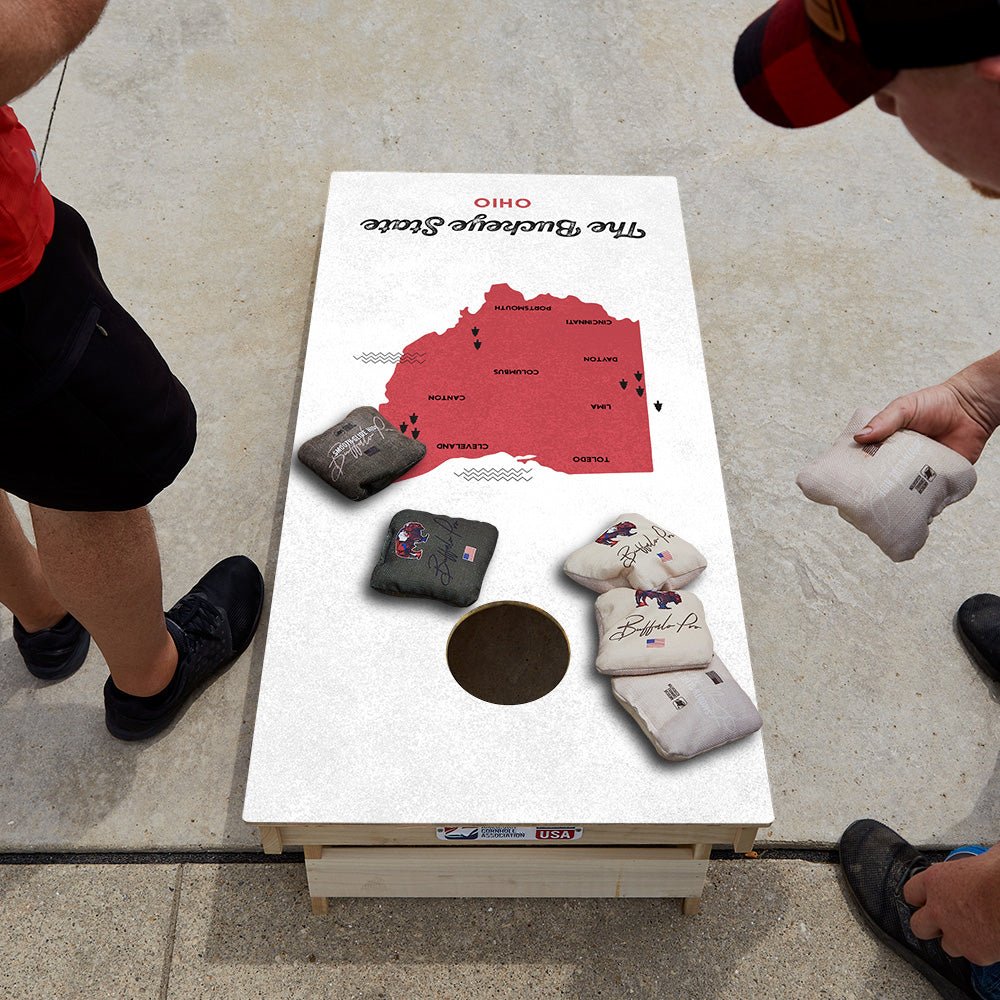 Buckeye State Star Cornhole Boards - ACA - 000367 | American Cornhole Association