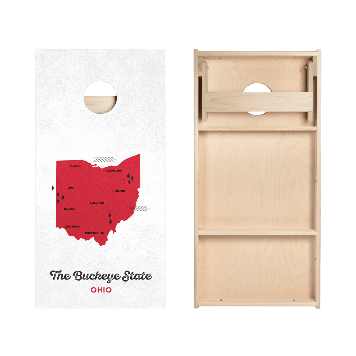 Buckeye State Star Cornhole Boards - ACA - 000367 | American Cornhole Association