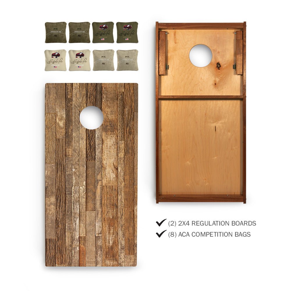 Buffalo Pro Sig Pro 2x4 Regulation Cornhole Bundle - | American Cornhole Association