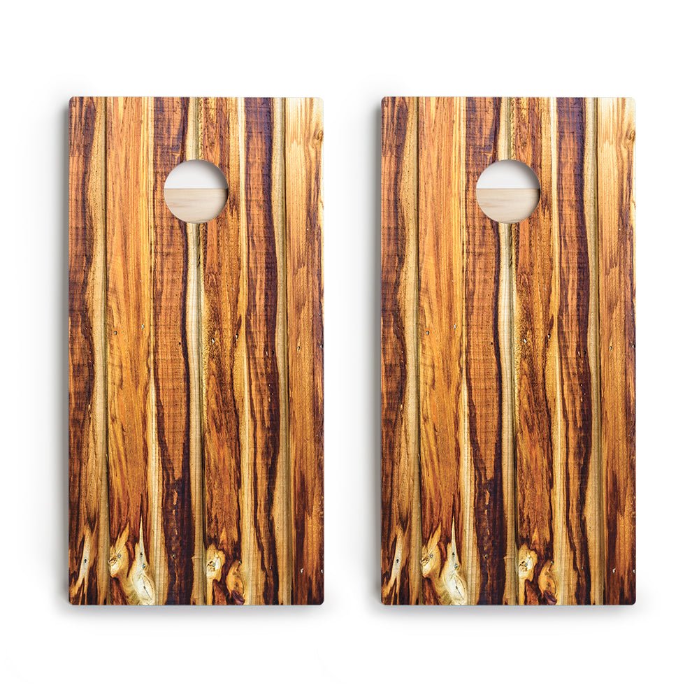 Burnt Wood Star Cornhole Boards - ACA - 000006 | American Cornhole Association