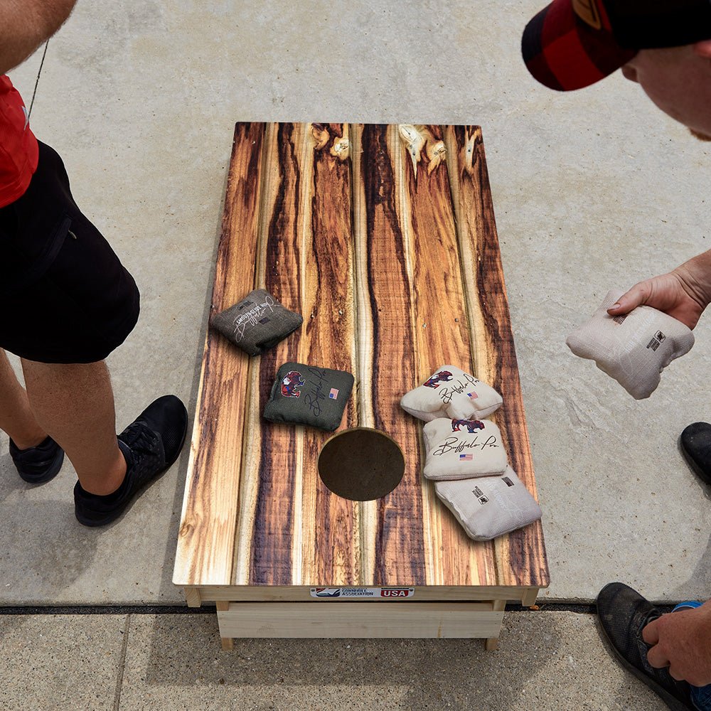 Burnt Wood Star Cornhole Boards - ACA - 000006 | American Cornhole Association