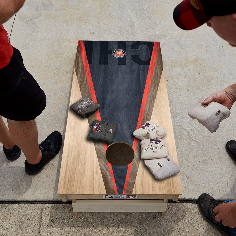 Chicago Football Gameday Classic Triangle Star Cornhole Boards - ACA - 000449 | American Cornhole Association
