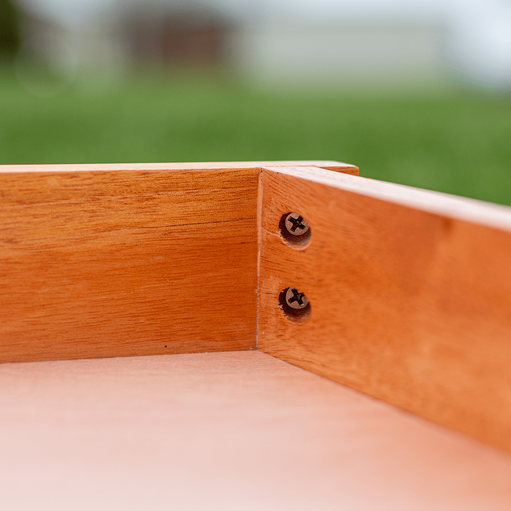 Classic Stripes Mahogany Cream, Blue, and Mauve Backyard 2400 Cornhole Boards - American Cornhole Association