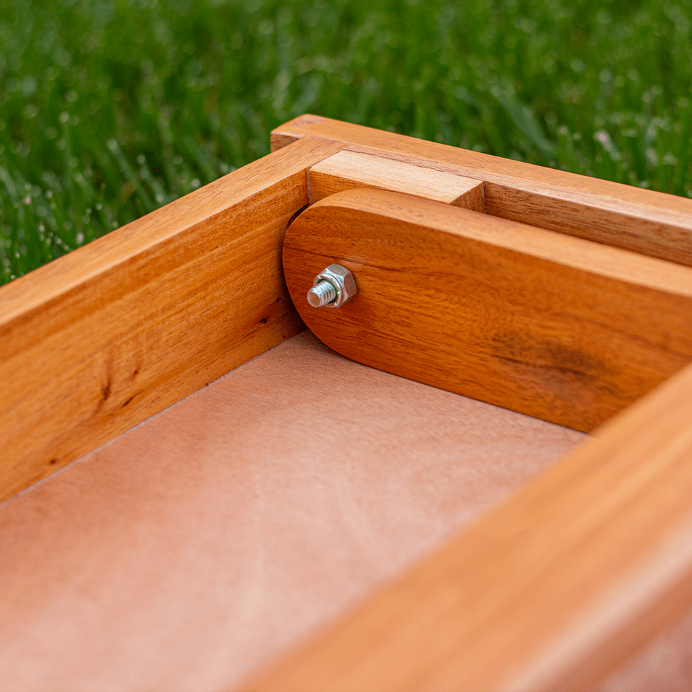 Classic Stripes Mahogany Cream, Blue, and Mauve Backyard 2400 Cornhole Boards - American Cornhole Association