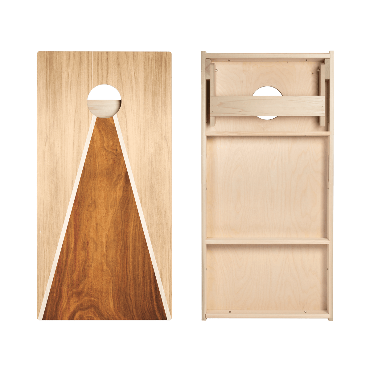 Classic Triangle - Mixed Wood Star Cornhole Boards - ACA - 000438 | American Cornhole Association
