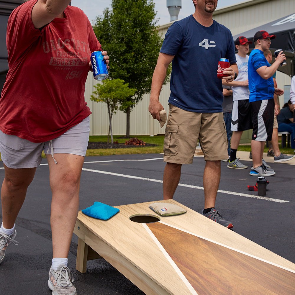 Classic Triangle - Mixed Wood Star Cornhole Boards - ACA - 000438 | American Cornhole Association