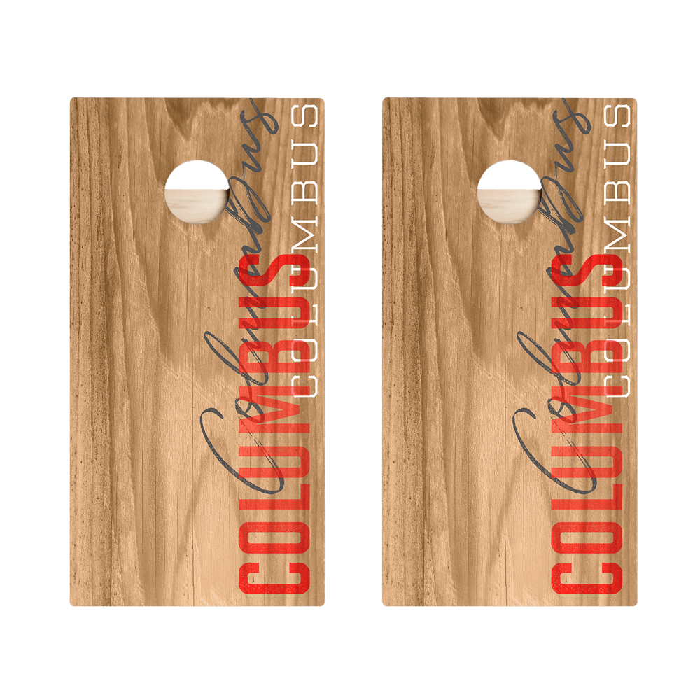 Columbus Campus Gameday Star Cornhole Boards - ACA - 000205 | American Cornhole Association