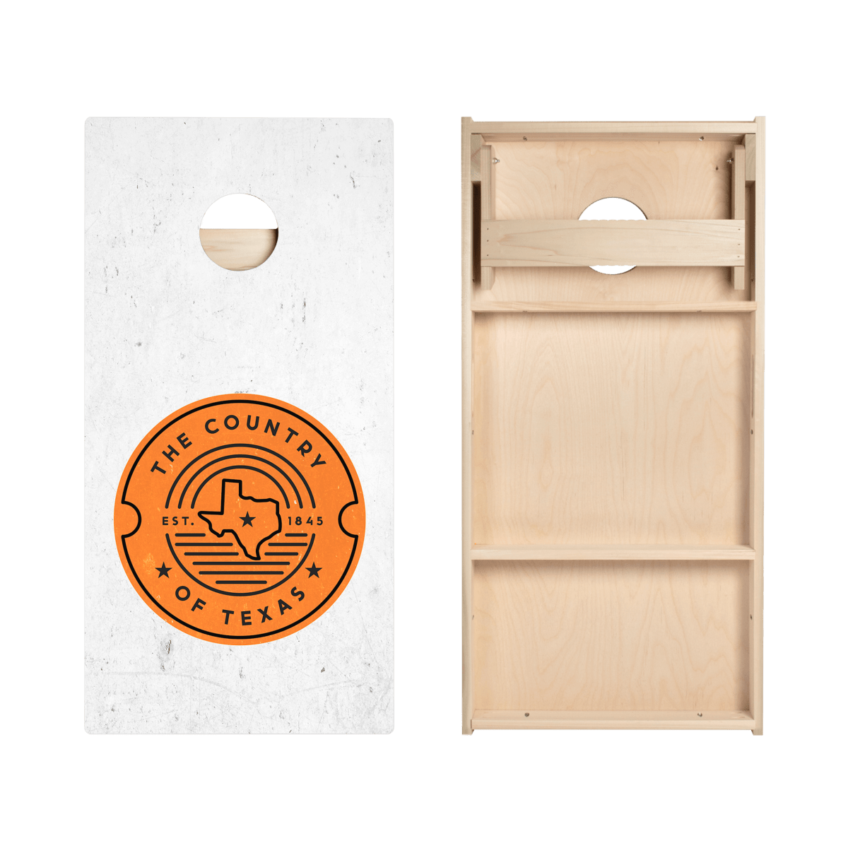 Country Of Texas Star Cornhole Boards - ACA - 000359 | American Cornhole Association