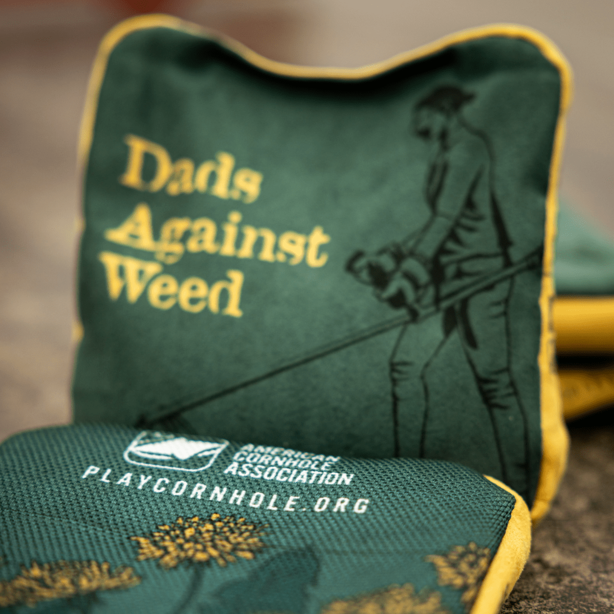 Dads Against Weed Limited Edition Synergy Edge Cornhole Bags | 06.25 Drop, - American Cornhole Association