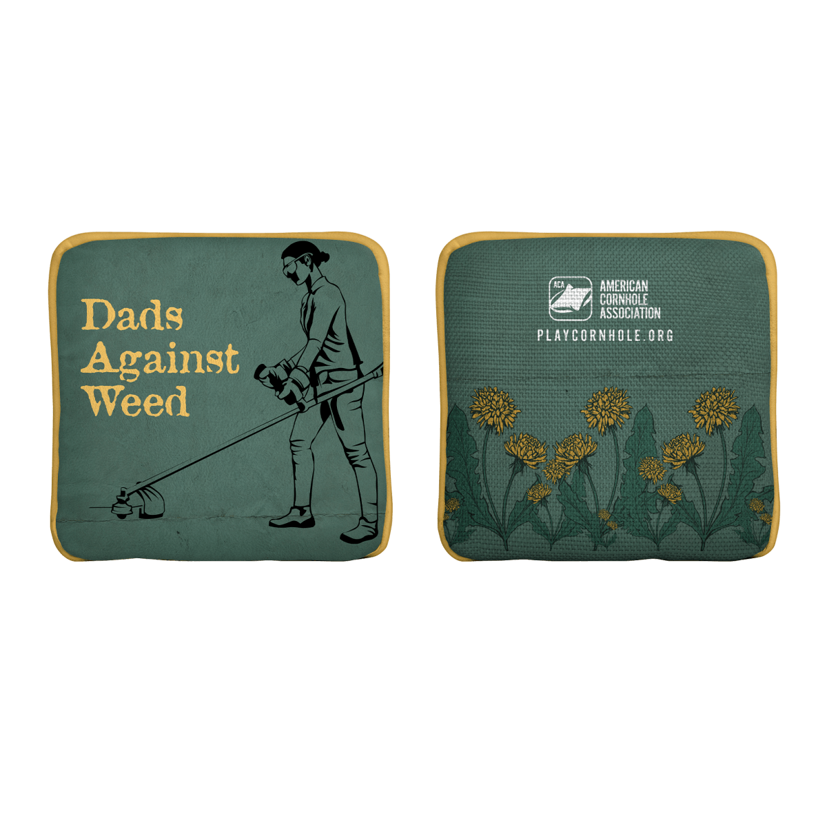 Dads Against Weed Limited Edition Synergy Edge Cornhole Bags | 06.25 Drop, - American Cornhole Association