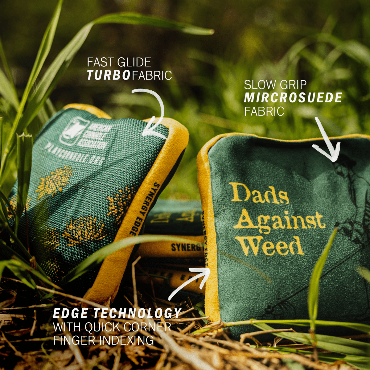 Dads Against Weed Limited Edition Synergy Edge Cornhole Bags | 06.25 Drop, - American Cornhole Association