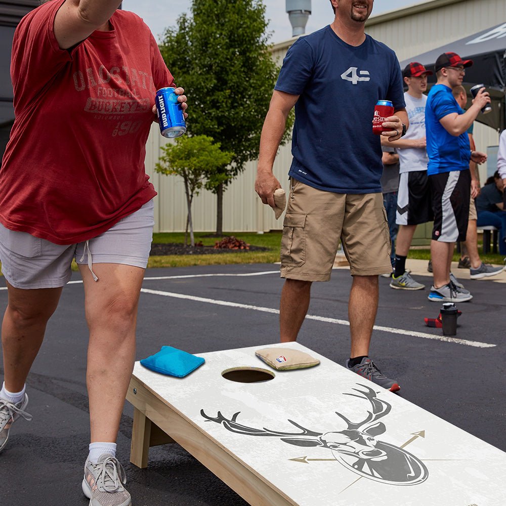 Deer Illustration Star Cornhole Boards - ACA - 000391 | American Cornhole Association