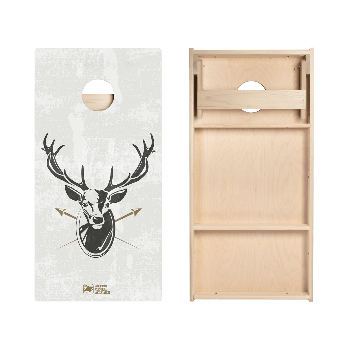 Deer Illustration Star Cornhole Boards - ACA - 000391 | American Cornhole Association