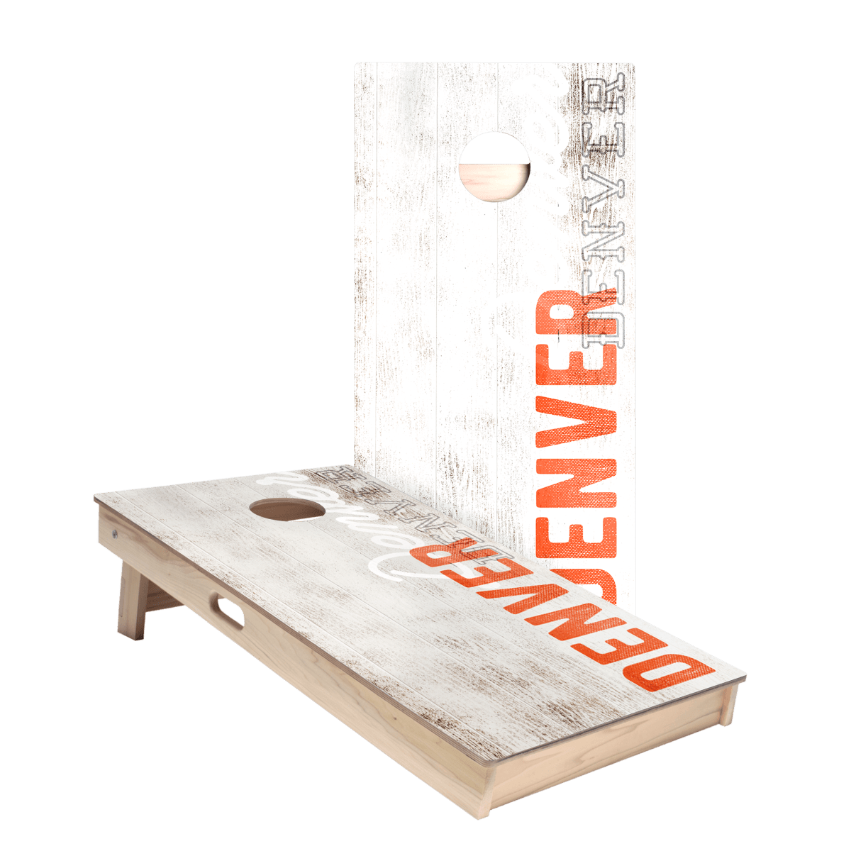 Denver Football Vintage Gameday Star Cornhole Boards, - American Cornhole Association