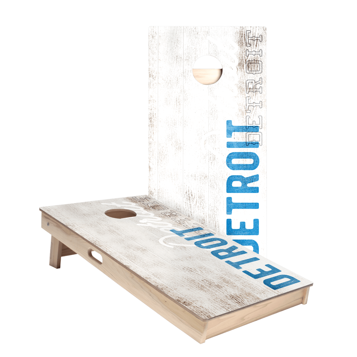 Detroit Football Vintage Gameday Star Cornhole Boards, - American Cornhole Association