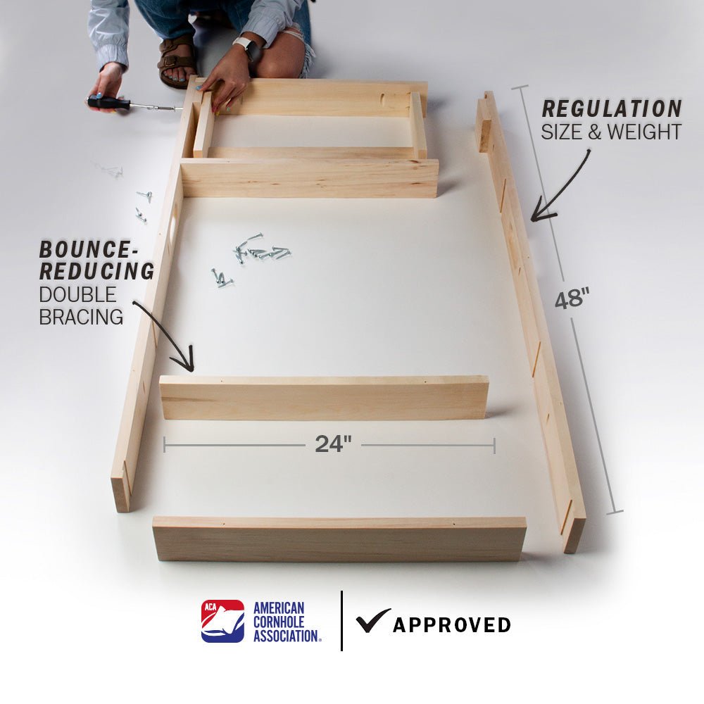 DIY "Do It Yourself" Cornhole Boards Kit, - American Cornhole Association