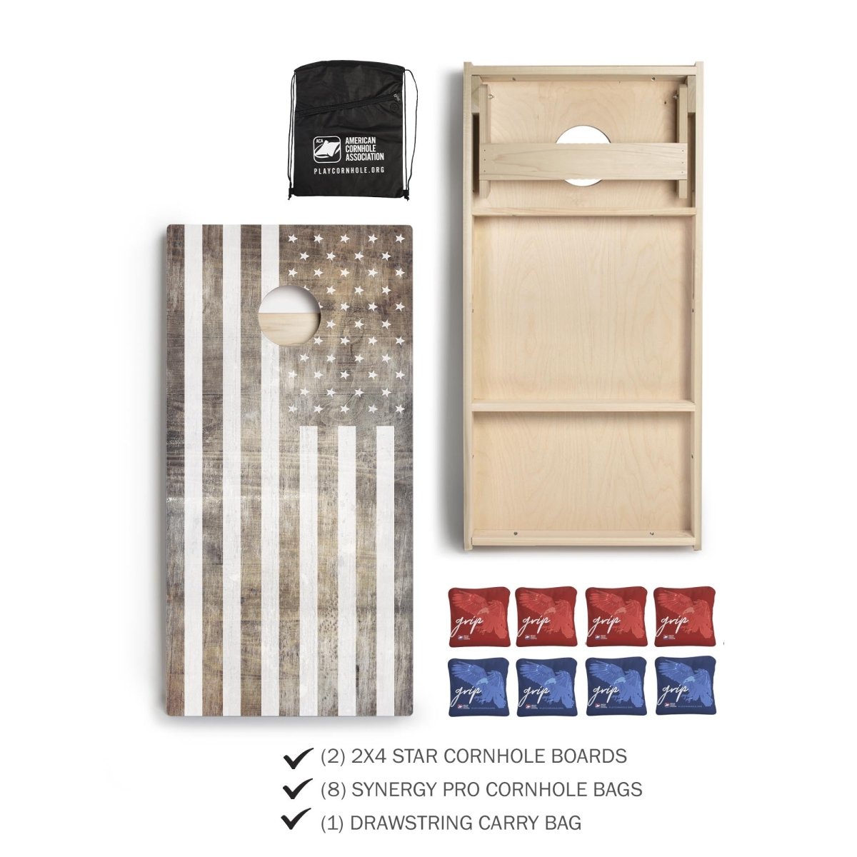 Eagle Grip Signature Cornhole Set with Pro Bags - | American Cornhole Association