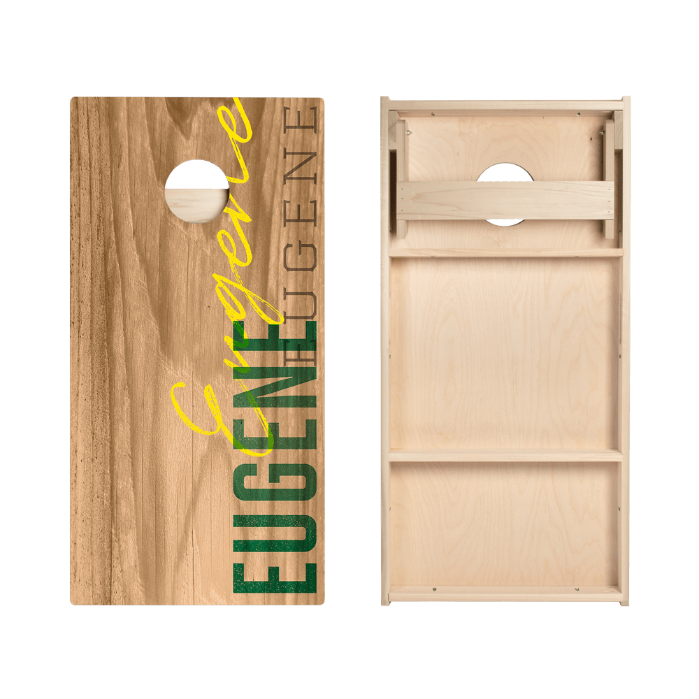 Eugene Campus Gameday Star Cornhole Boards, - American Cornhole Association