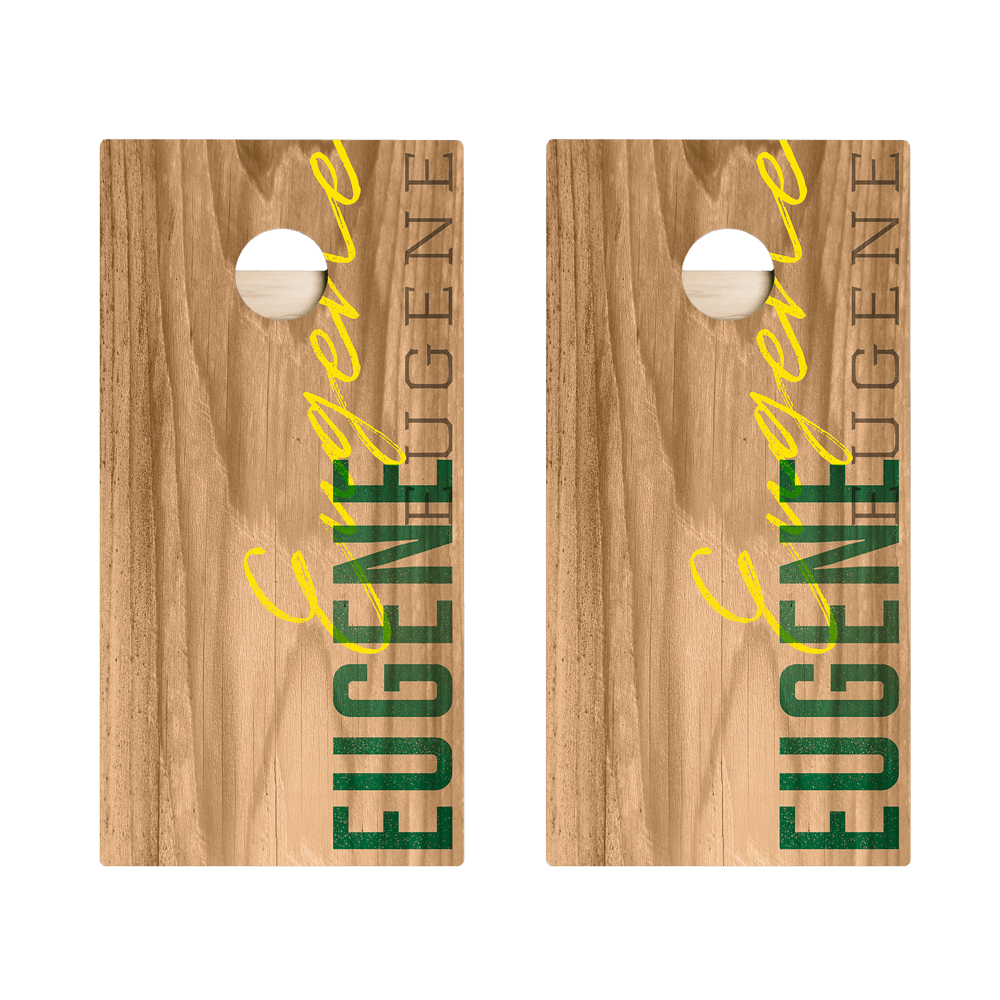 Eugene Campus Gameday Star Cornhole Boards, - American Cornhole Association