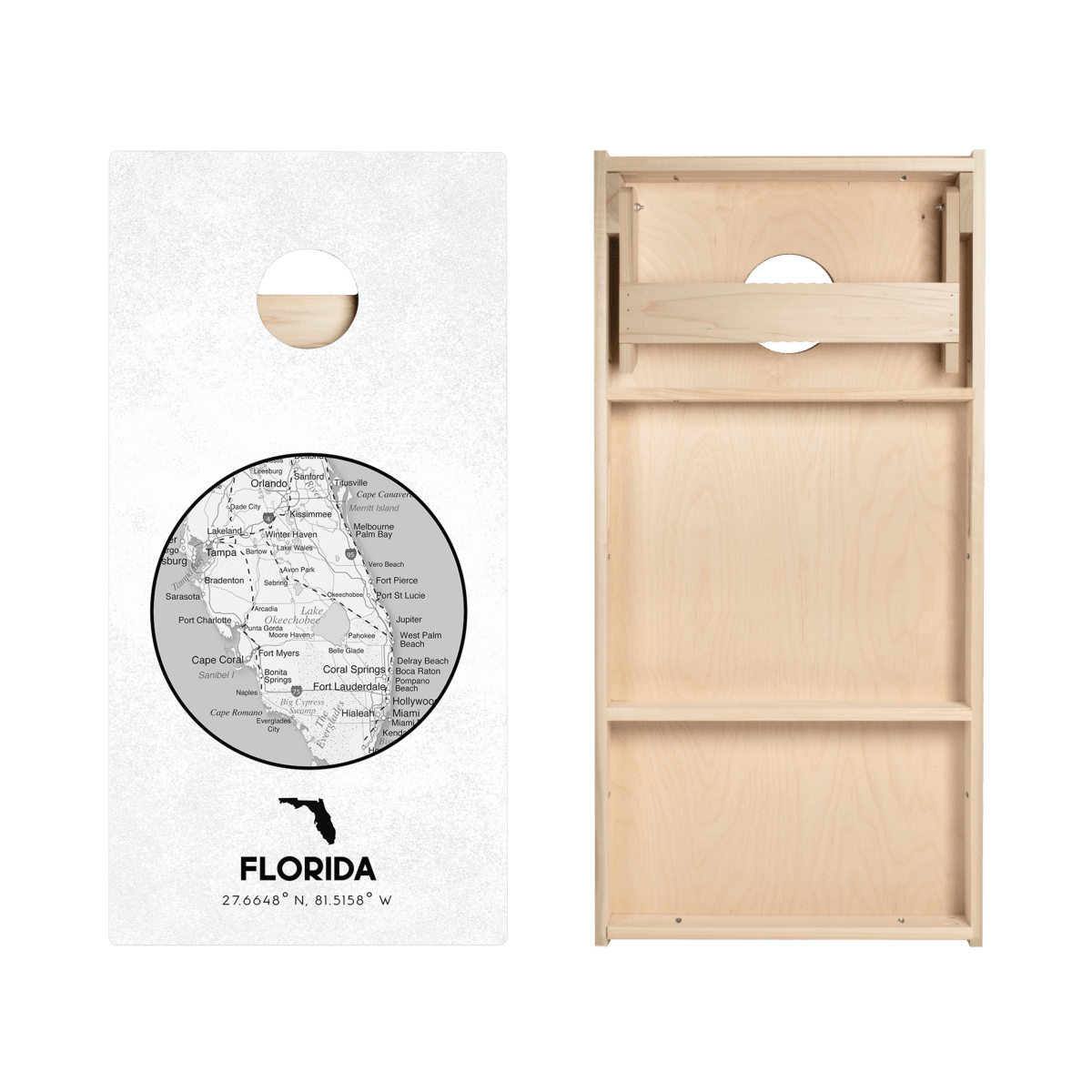 Florida State Map Star Cornhole Boards, - American Cornhole Association