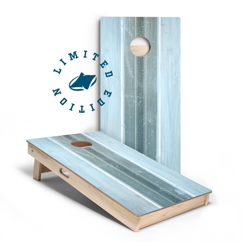 Frosted Surf Stripes Limited Edition Star Cornhole Boards | 01.26 Drop - | American Cornhole Association