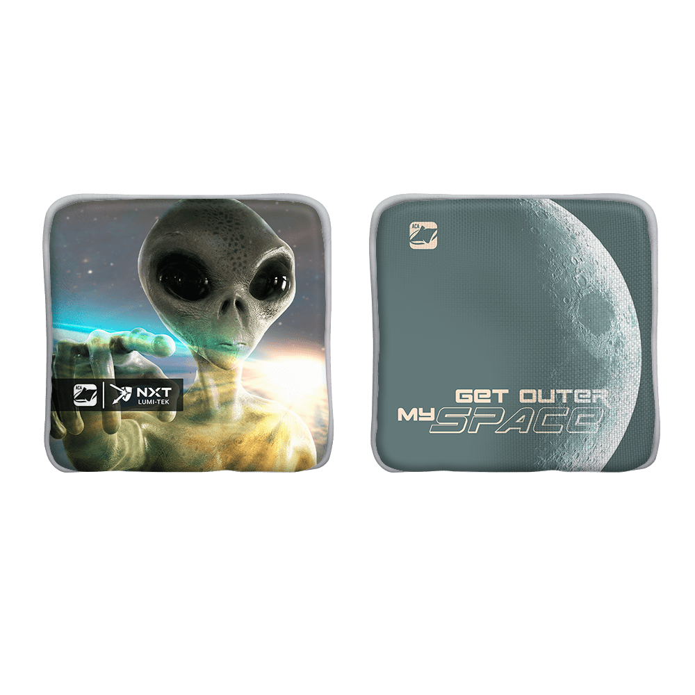 Get Outer My Space Aqua NXT Lumi - Tek Cornhole Bags, - American Cornhole Association