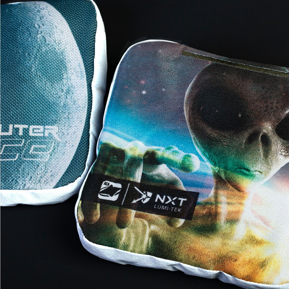 Get Outer My Space Aqua NXT Lumi - Tek Cornhole Bags, - American Cornhole Association