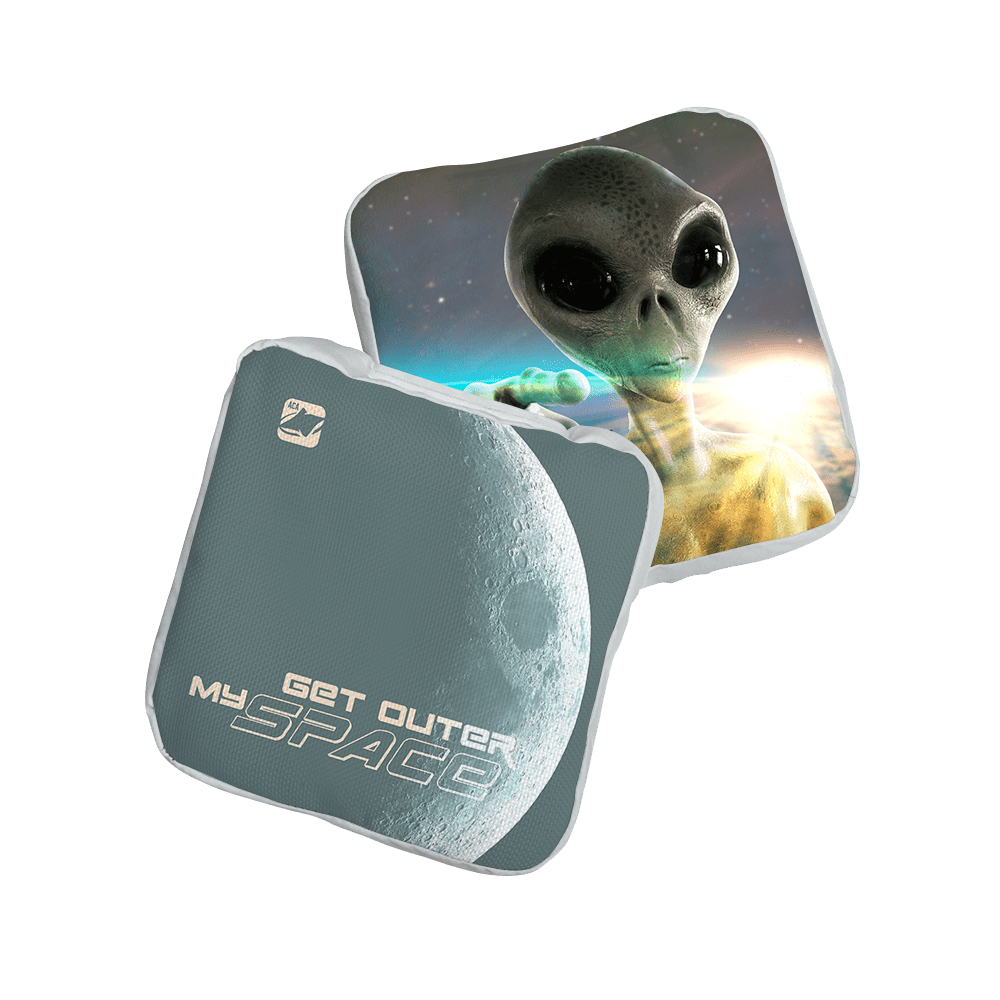 Get Outer My Space Aqua NXT Lumi - Tek Cornhole Bags, - American Cornhole Association