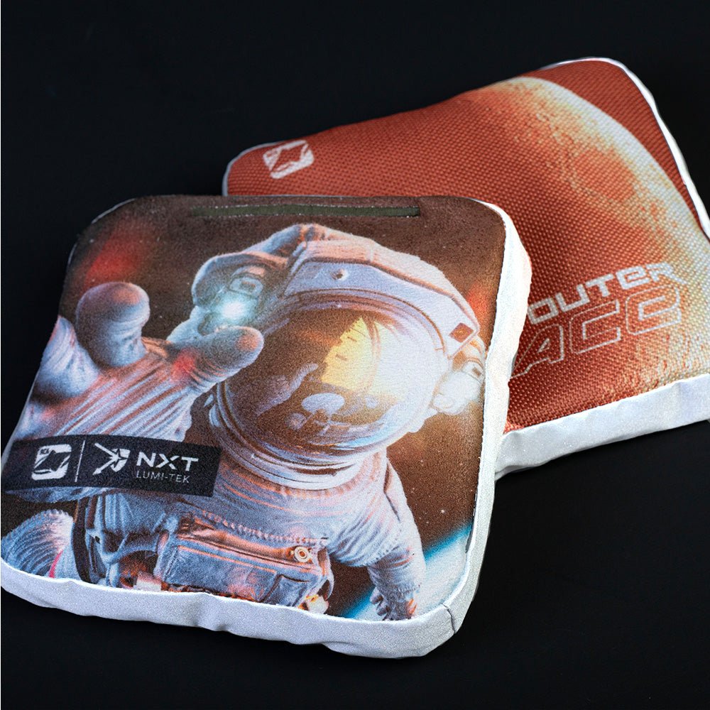 Get Outer My Space Orange NXT Lumi - Tek Cornhole Bags, - American Cornhole Association