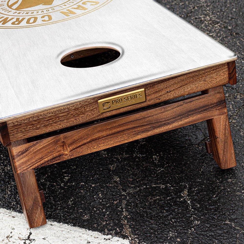 Gold ACA Badge Gold Series Cornhole Boards - American Cornhole Association