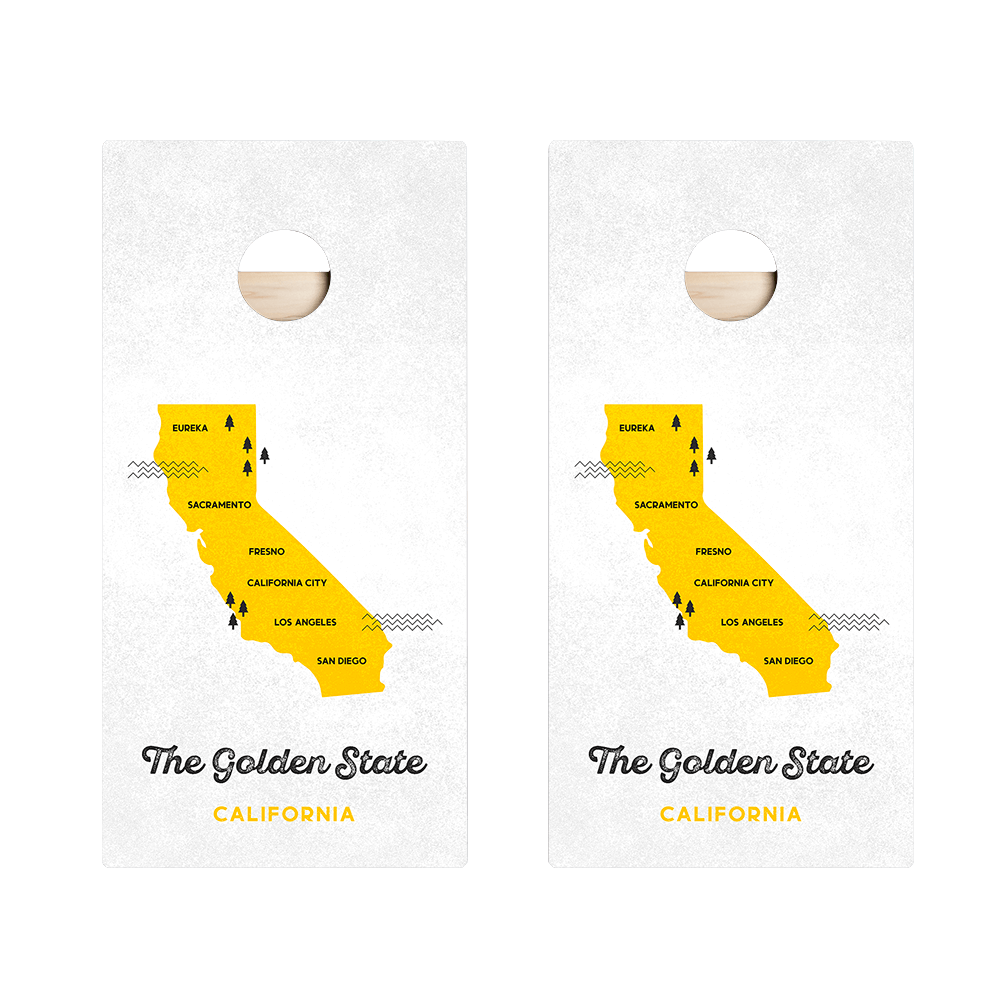 Golden State Star Cornhole Boards - ACA - 000369 | American Cornhole Association