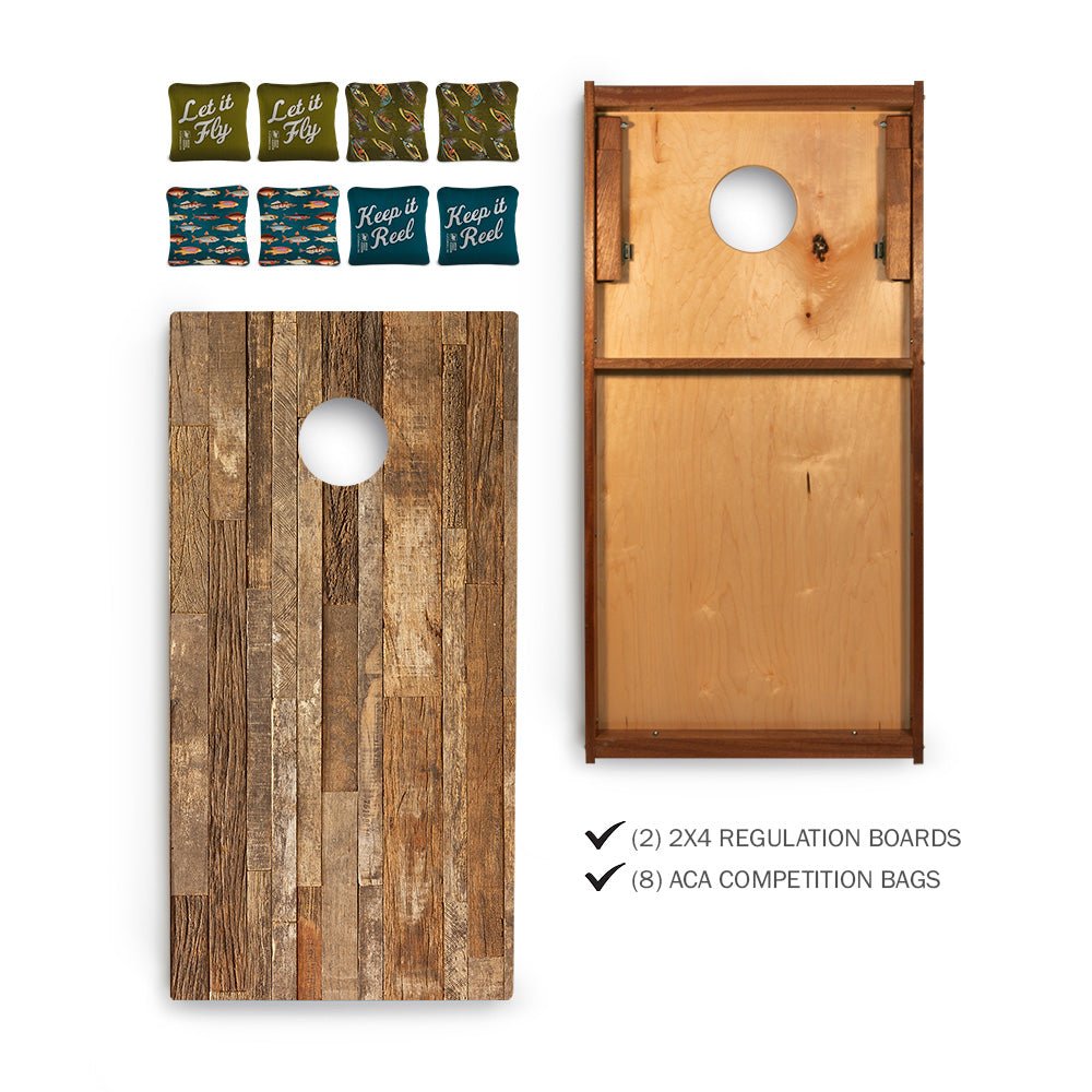Gone Fishin' Sig Pro 2x4 Regulation Cornhole Bundle - | American Cornhole Association