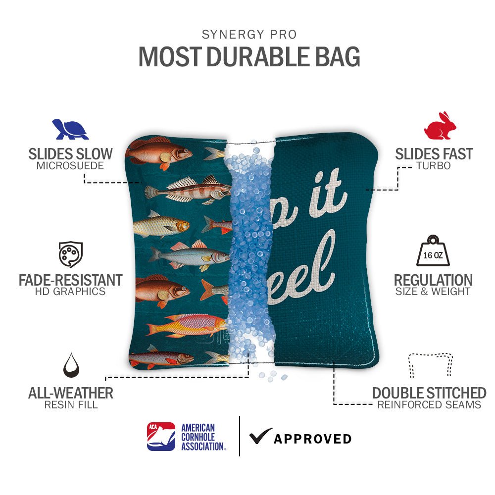 Gone Fishin' Sig Pro 2x4 Regulation Cornhole Bundle - | American Cornhole Association