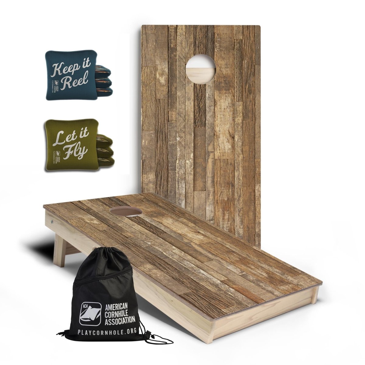 Gone Fishin' Signature Cornhole Set with Pro Bags - | American Cornhole Association