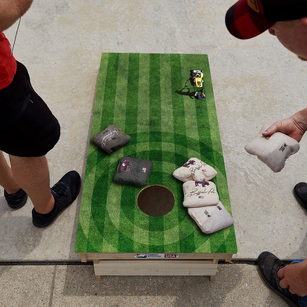 Grass Stripes Limited Edition Star Cornhole Boards | 06.25 Drop - ACA - 000503 | American Cornhole Association