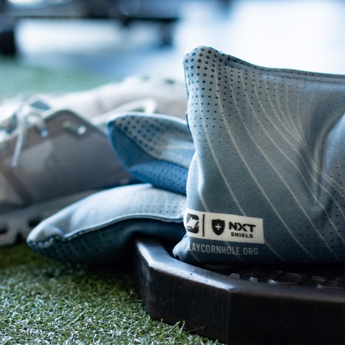 Gray NXT Shield Cornhole Bags, - American Cornhole Association