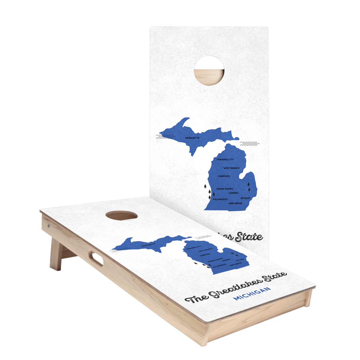 Great Lakes State Star Cornhole Boards - ACA - 000370 | American Cornhole Association