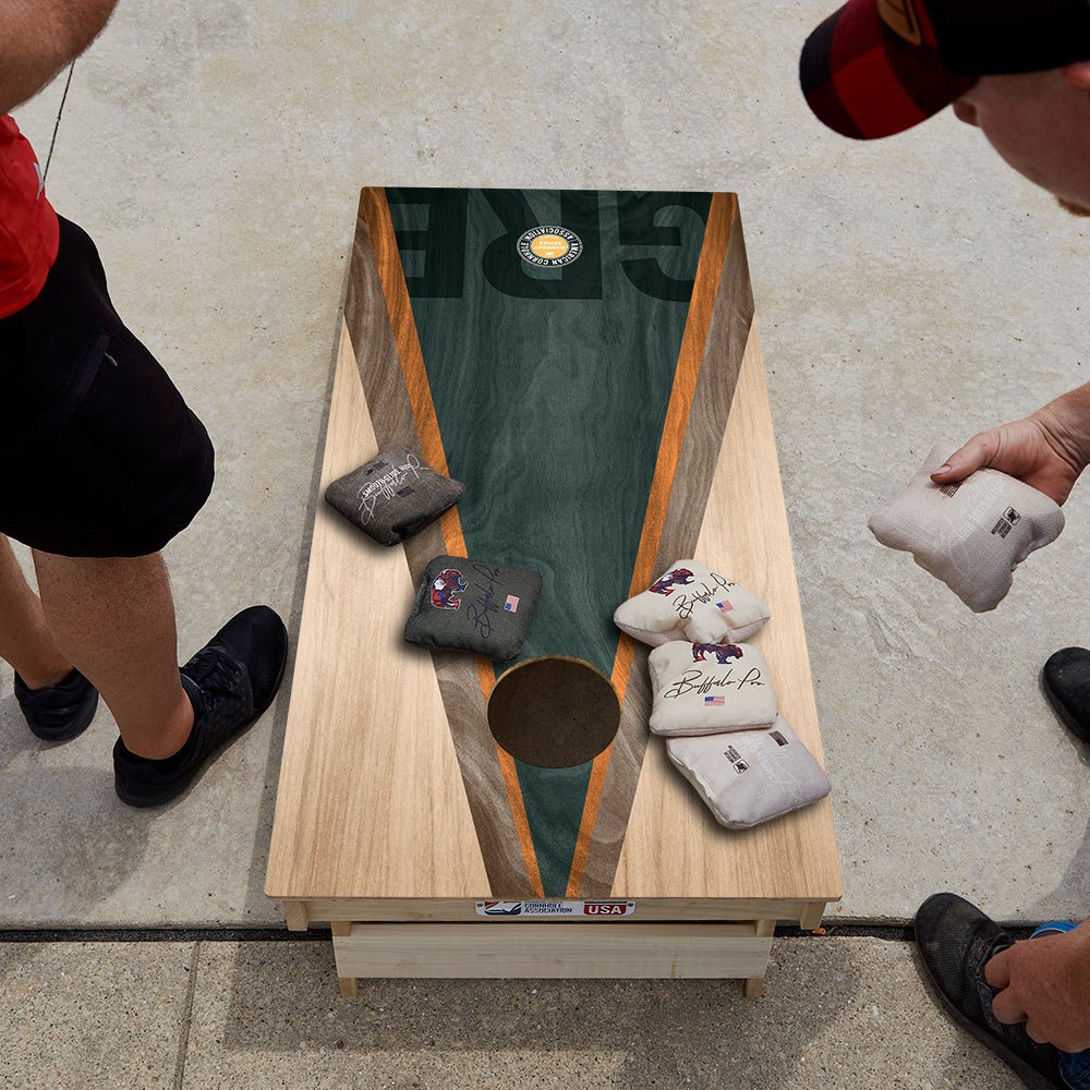 Green Bay Football Gameday Classic Triangle Star Cornhole Boards - ACA - 000455 | American Cornhole Association