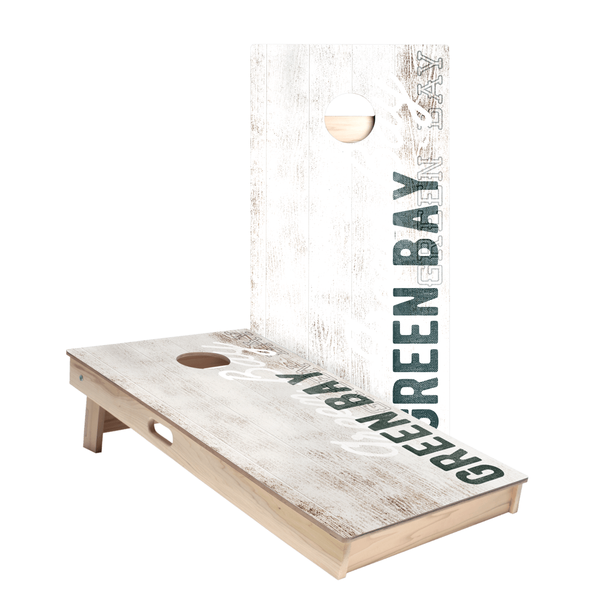 Green Bay Football Vintage Gameday Star Cornhole Boards, - American Cornhole Association